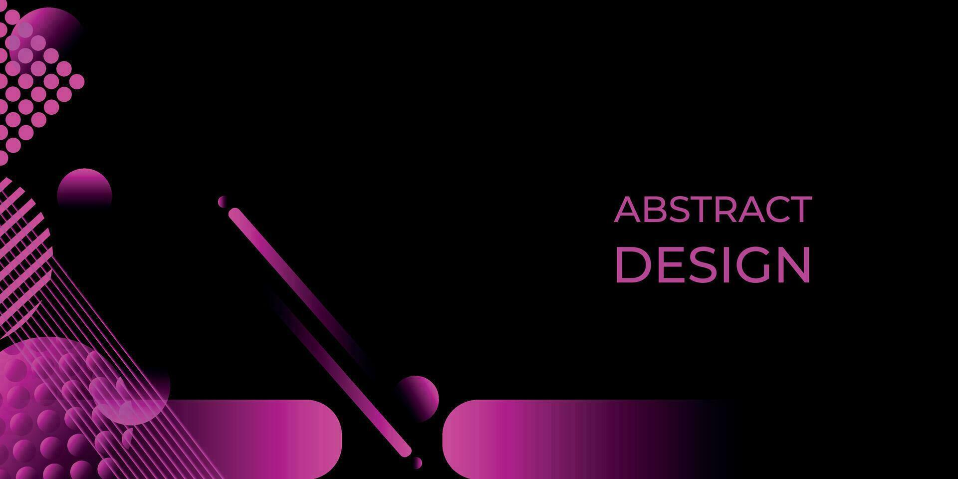 Black with bright lines and shapes background for posters, stories, product advertisements, booklets, flyers vector