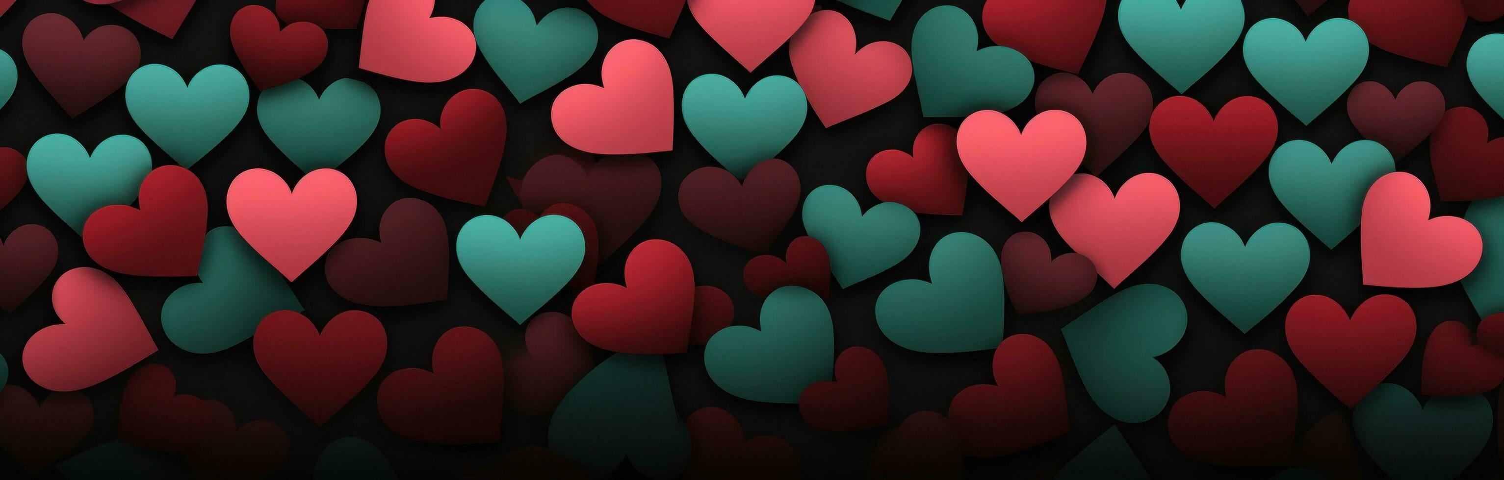 AI generated valentine's day heart animation photo