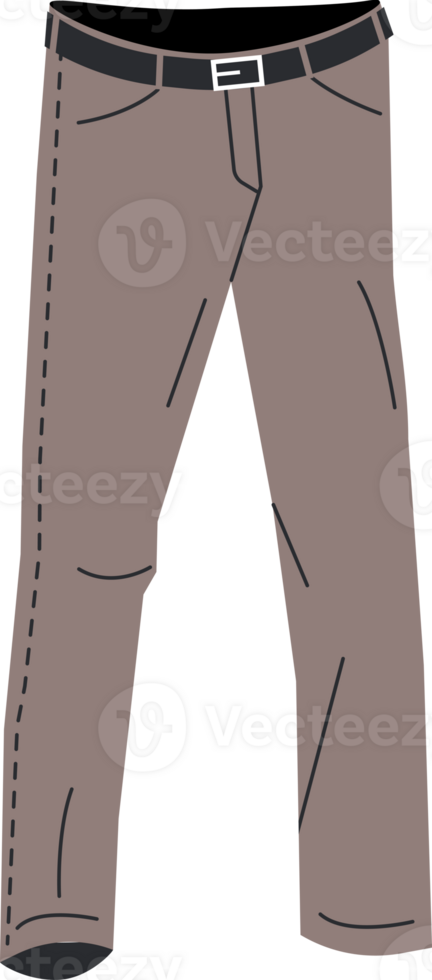 Man denim trousers or pants png