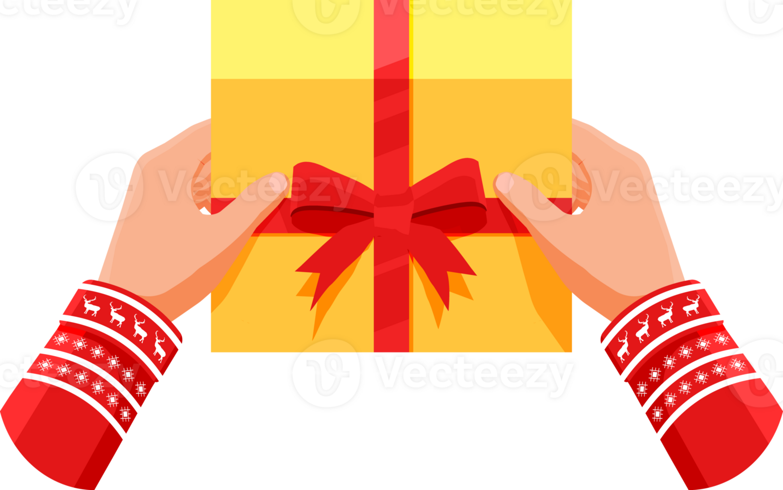 Gift box in hands png