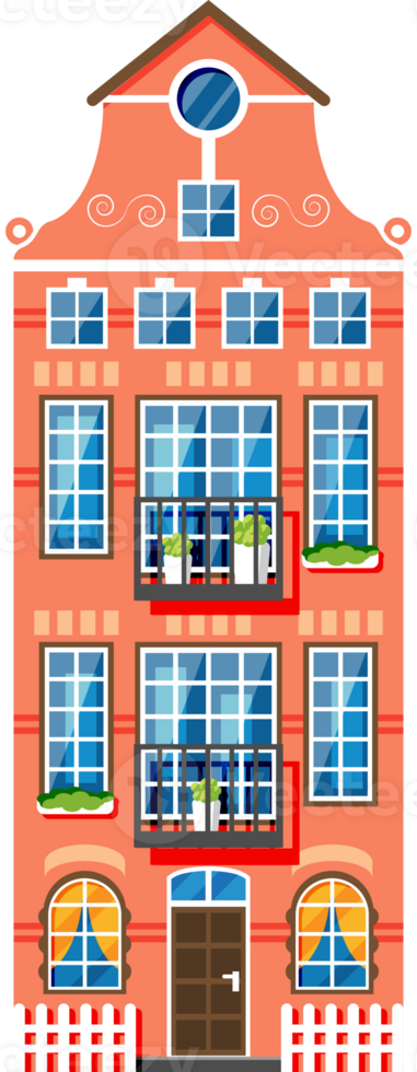 woon- huis in Nederlands stijl png