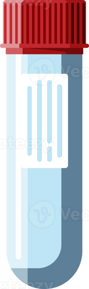 Test Tubes with Caps. Medical Equipment. png
