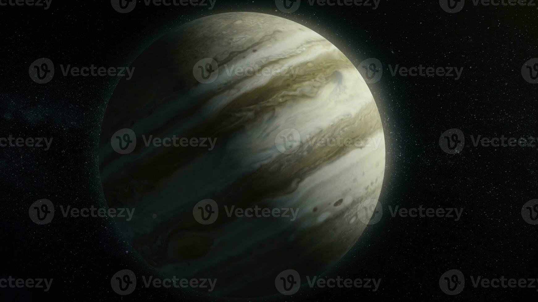 Jupiter - High resolution 3D presents planets of the solar system. Gas giant planet. Beauty of deep space. Billions of galaxies in the universe photo