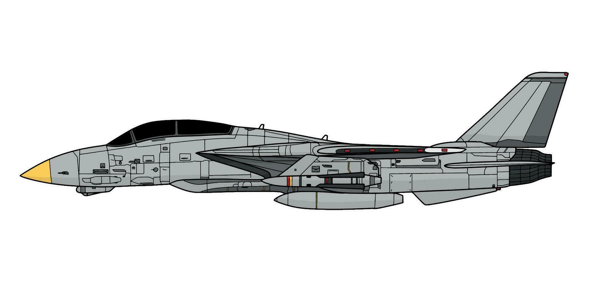 Illustration of fighter jet vector