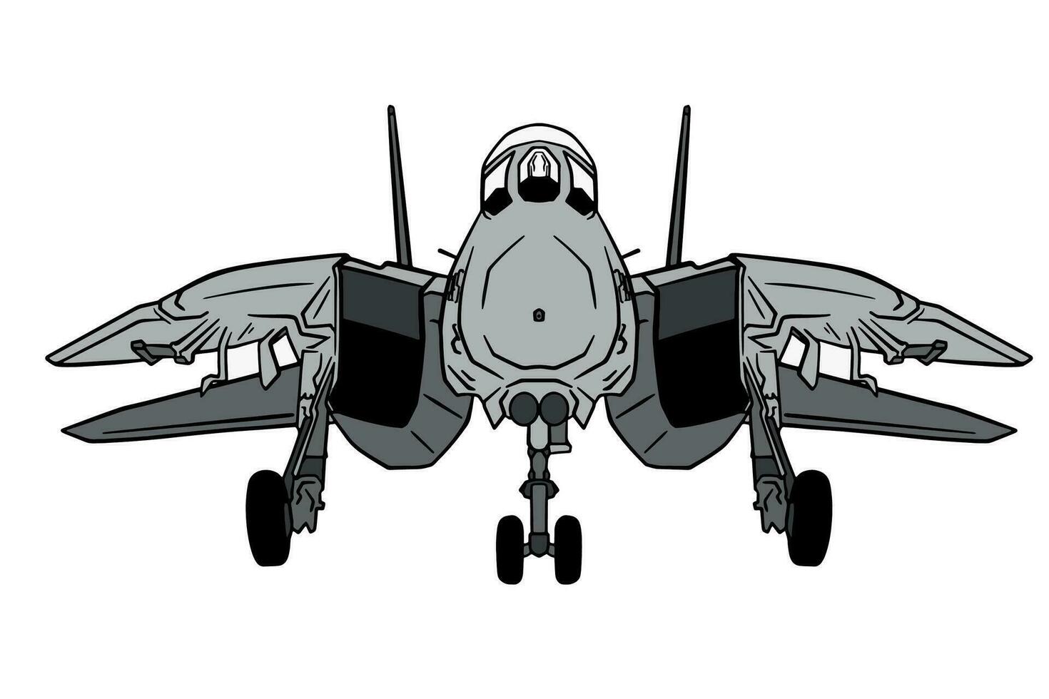 ilustración de combatiente chorro vector