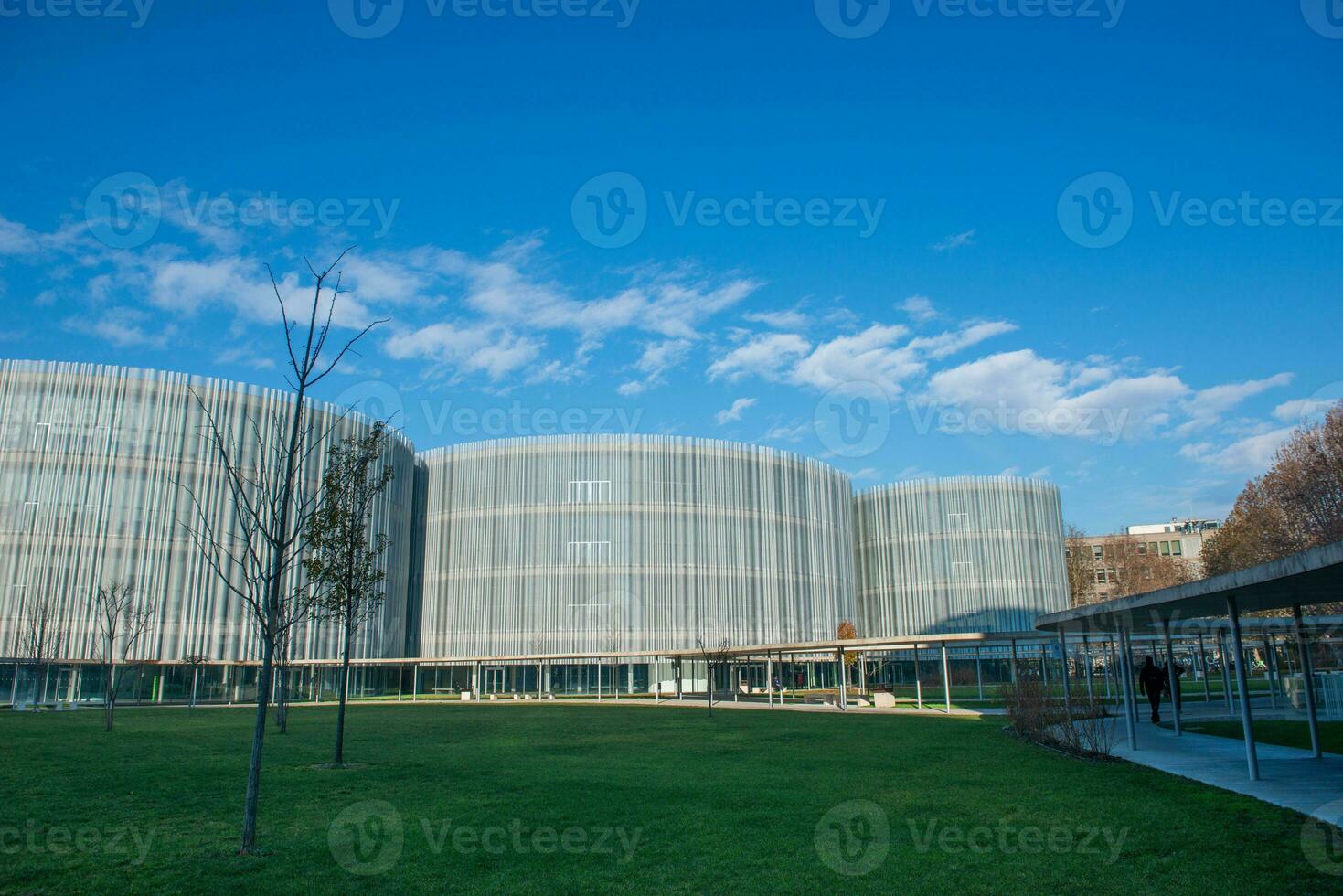 The Bocconi University of Milan has characterized a large area of urban fabric with its various buildings photo