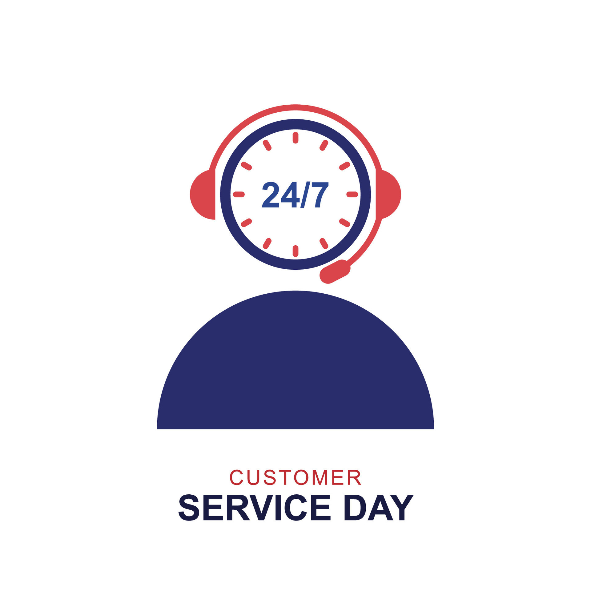 Customer Service Day background. 35719332 Vector Art at Vecteezy
