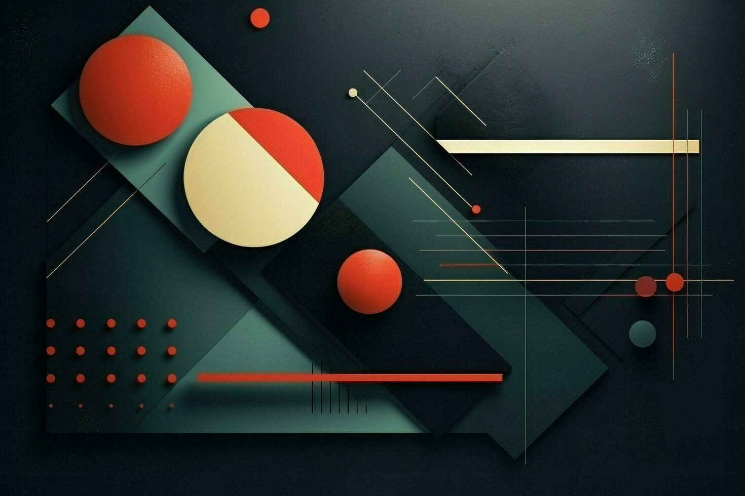 AI generated Abstract geometric composition, Abstract background with geometric shapes Ai generated photo