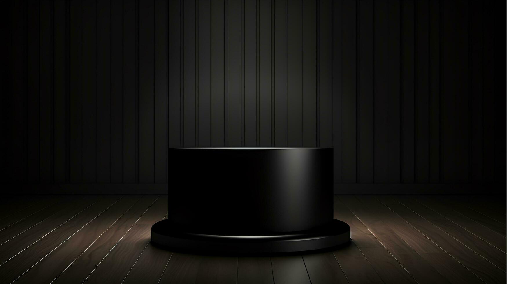AI generated Minimalistic Pedestal Platform Clean Design Element for Product Showcase  Events, Generative Ai photo