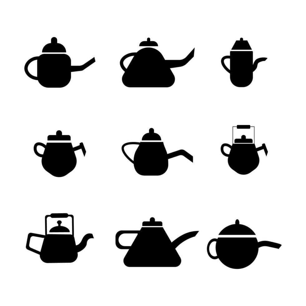 Vintage metal kettle Royalty Vector. vector