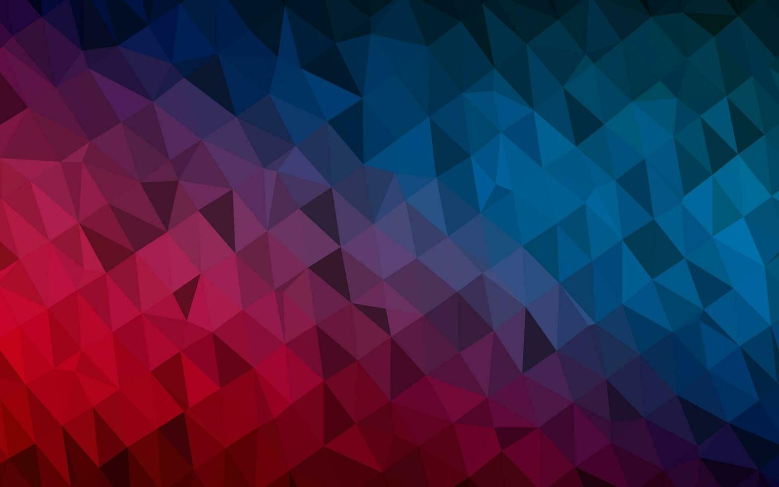 Dark Blue, Red vector polygon abstract background.