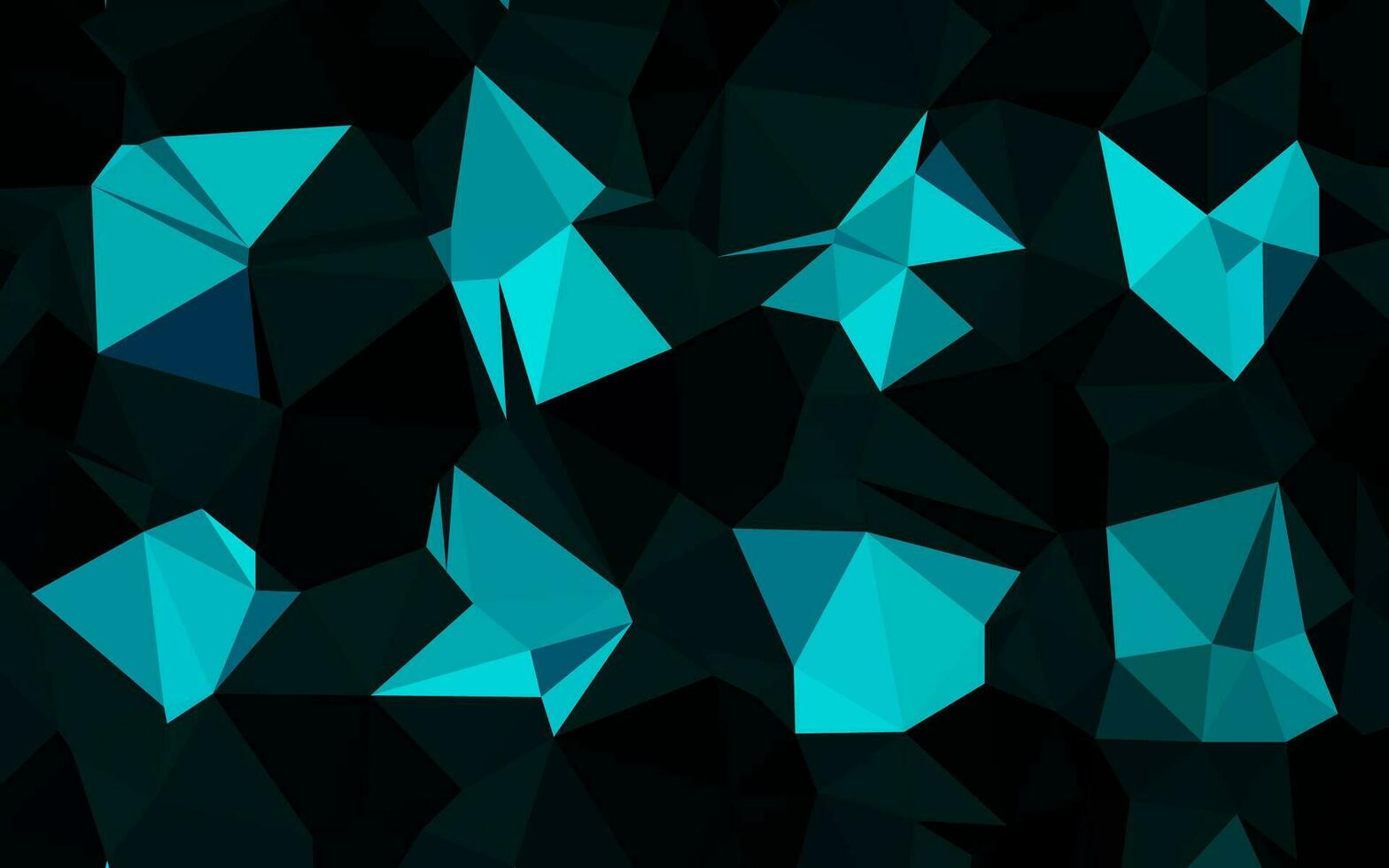 Light BLUE vector shining triangular template.