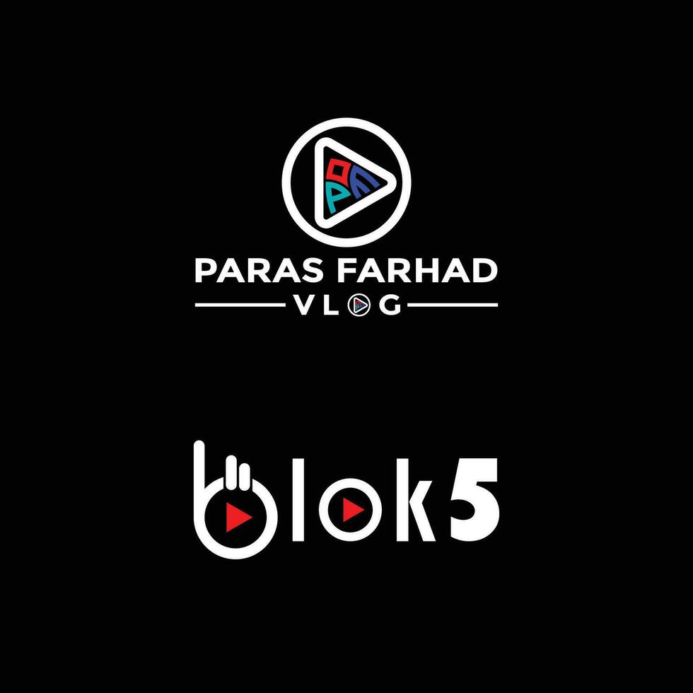 blok logo design vector
