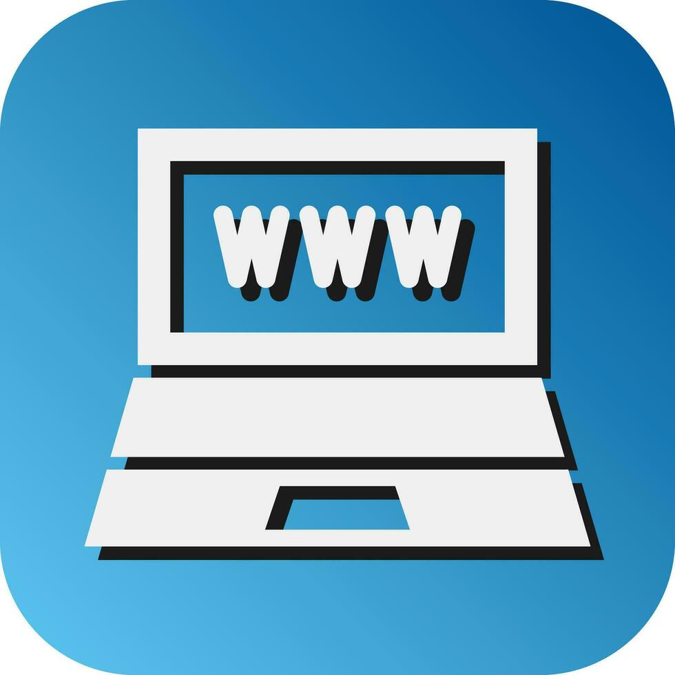 Website Support Vector Glyph Gradient Background Icon For Personal And Commercial Use.
