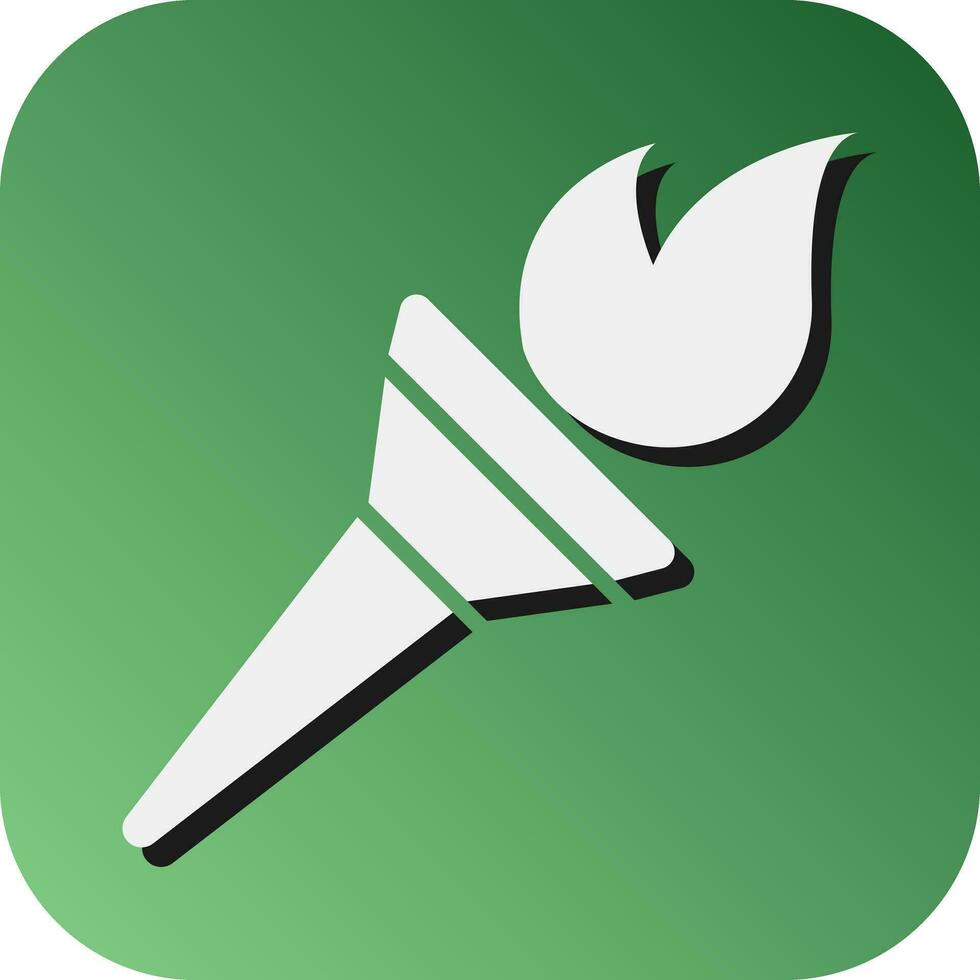 Torch Vector Glyph Gradient Background Icon For Personal And Commercial