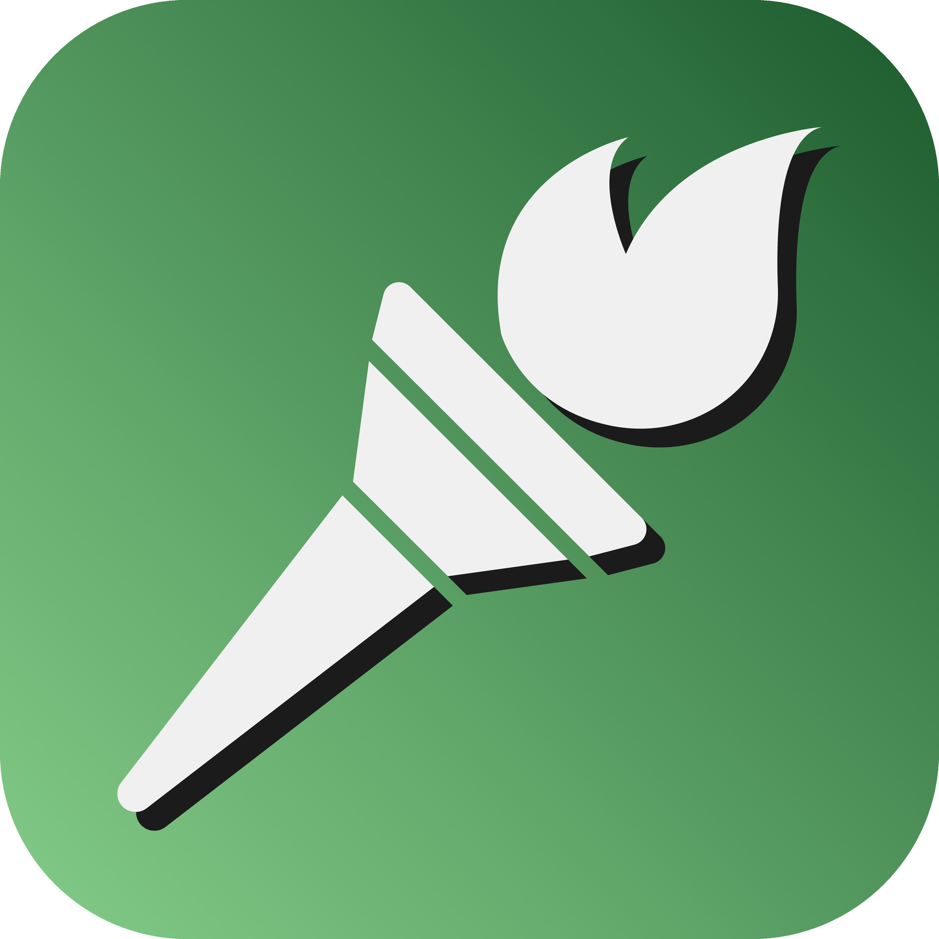 Torch Vector Glyph Gradient Background Icon For Personal And Commercial