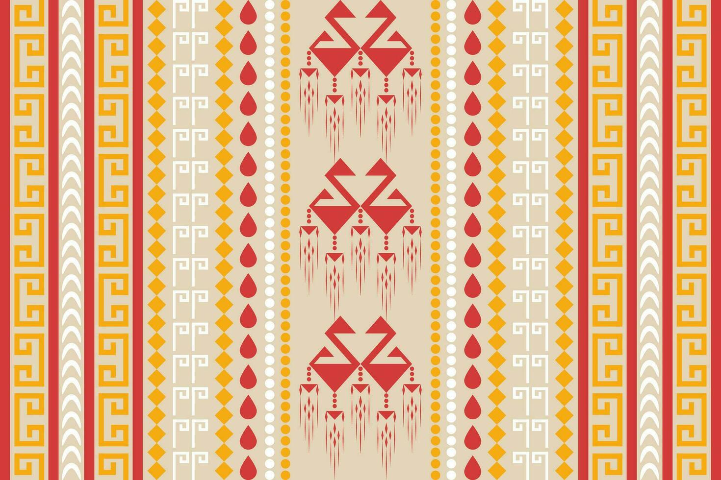 Geometric ethnic pattern traditional Design for background, carpet, wallpaper, clothing, wrapping, Batik, fabric, Vector illustration tribal style.