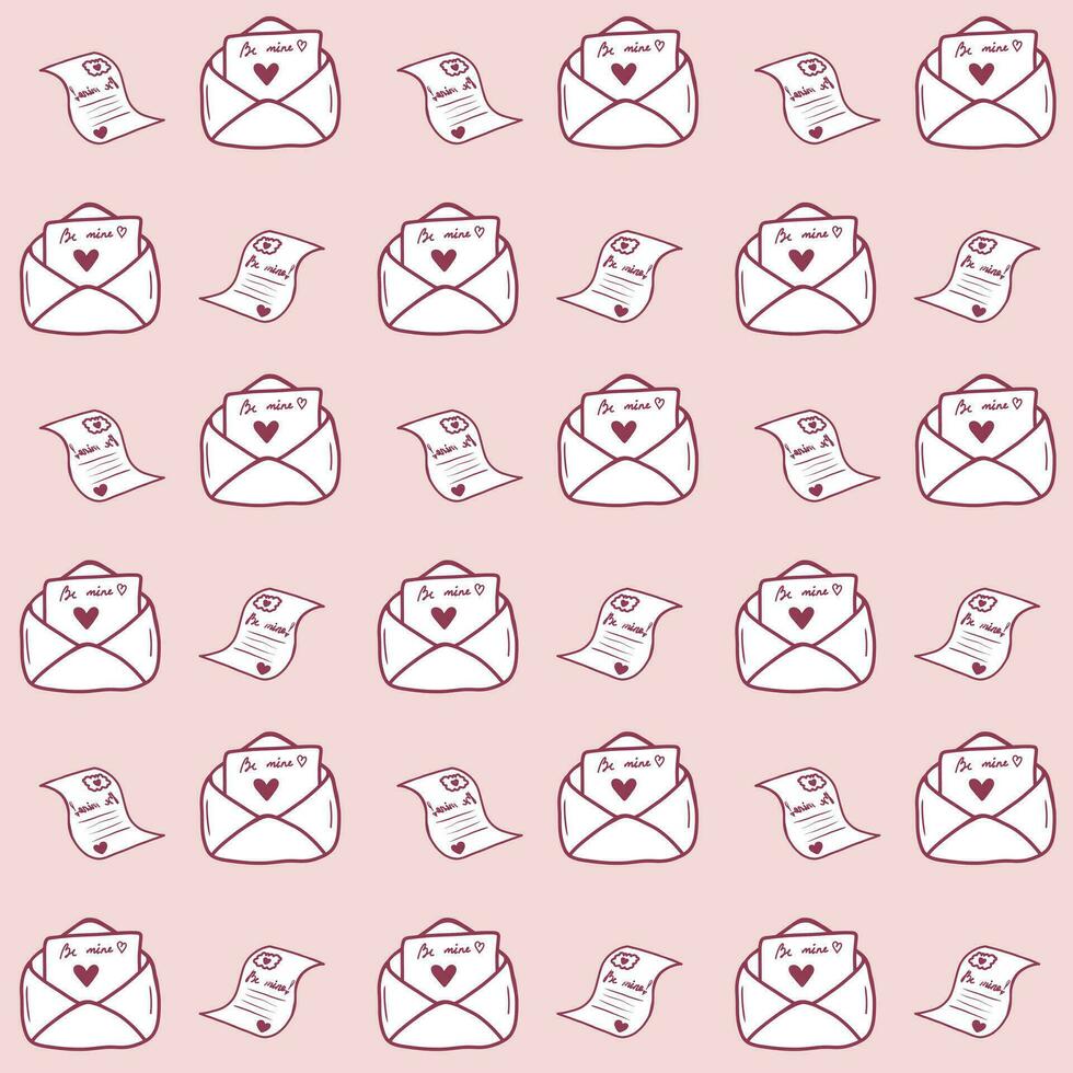 Pink pattern for Valentine's Day and wedding decoration vector