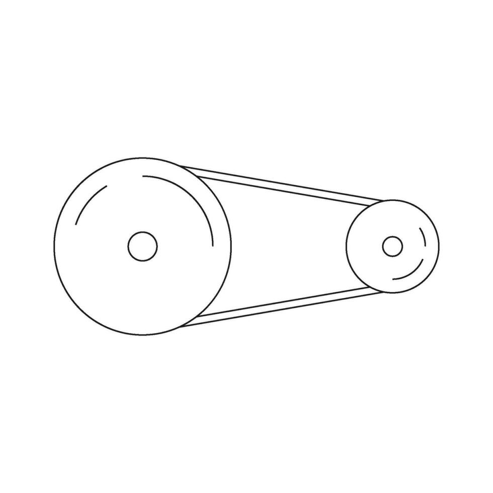 engine belt vector icon