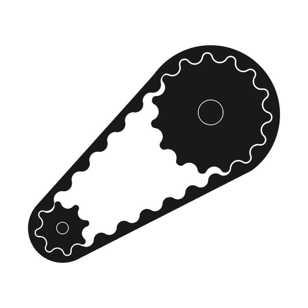 engine belt vector icon