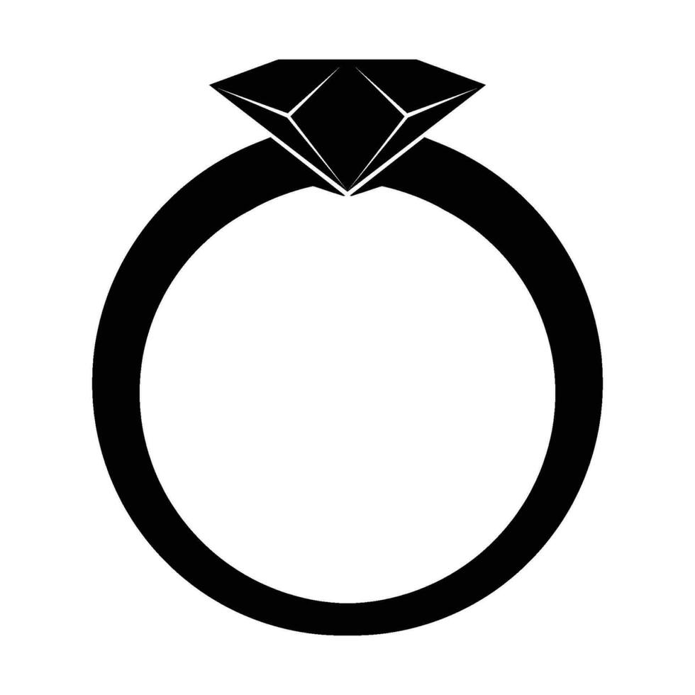 Diamond Ring icon vector