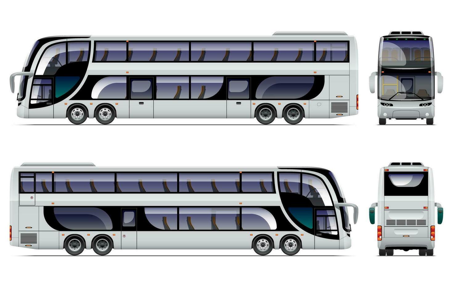 Double Deck Coach Bus vector