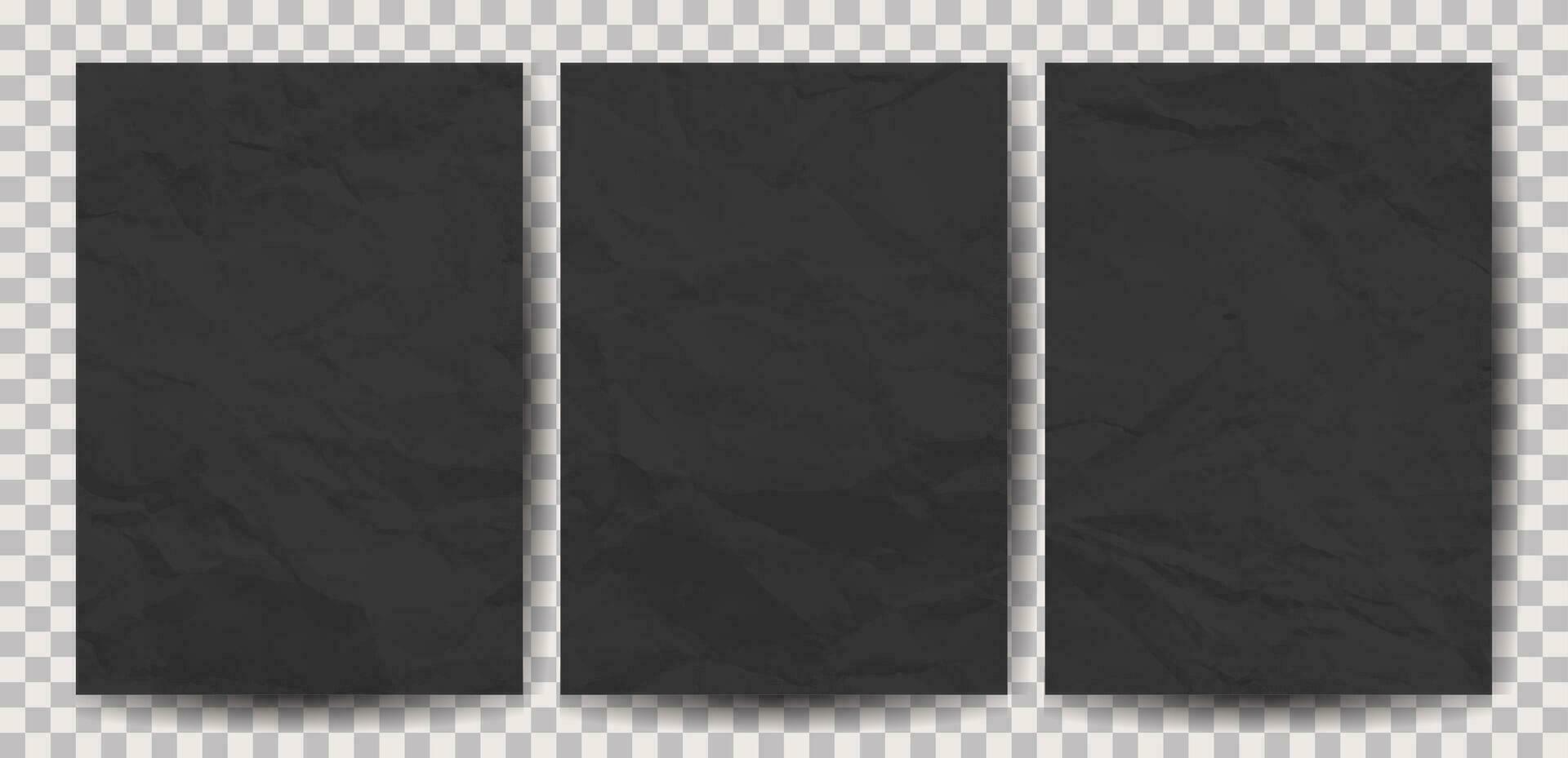 conjunto de a4 paginas estropeado papel vector