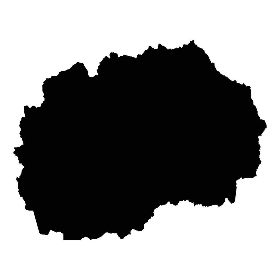 macedonia mapa icono vector