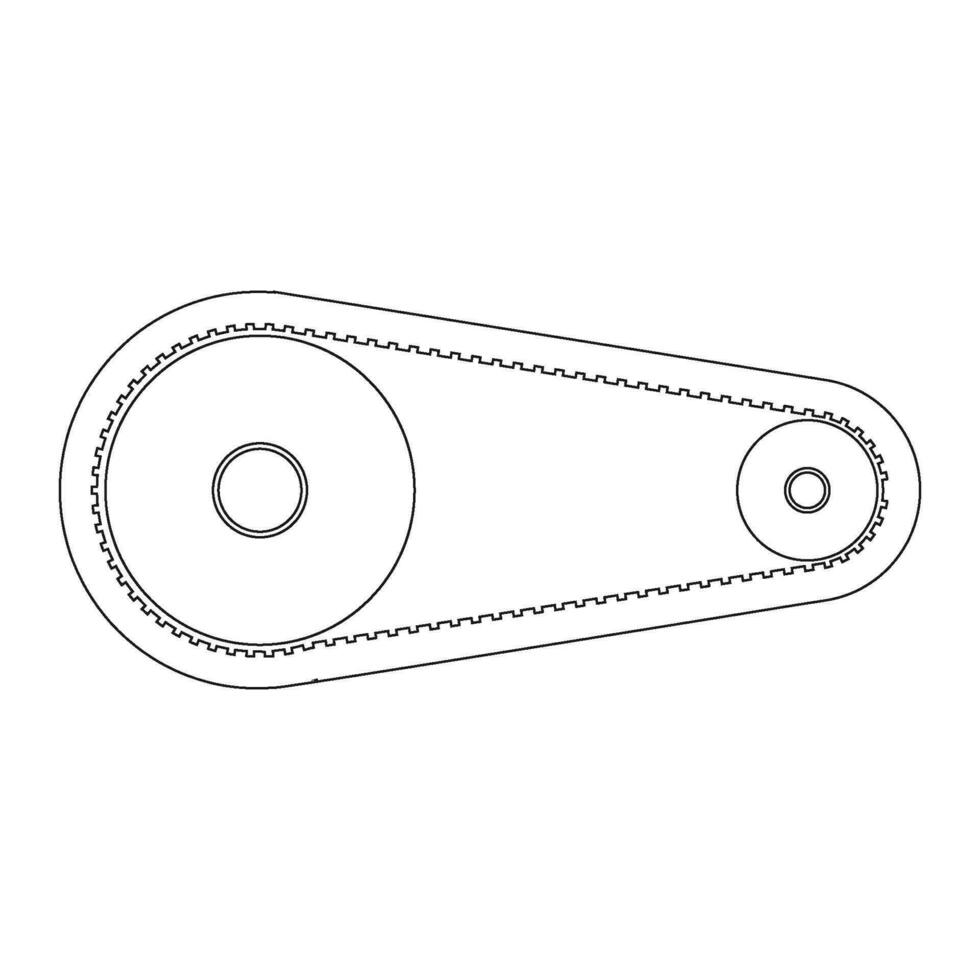 engine belt vector icon