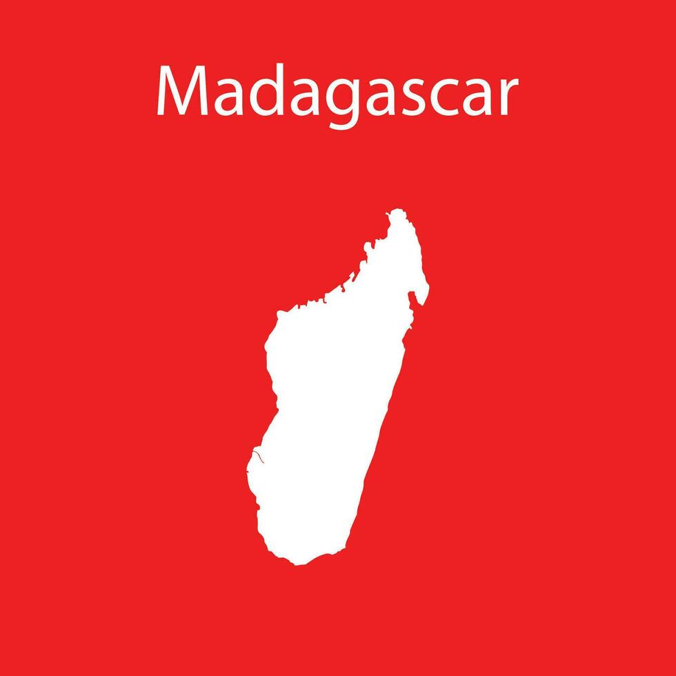 Madagascar mapa icono vector