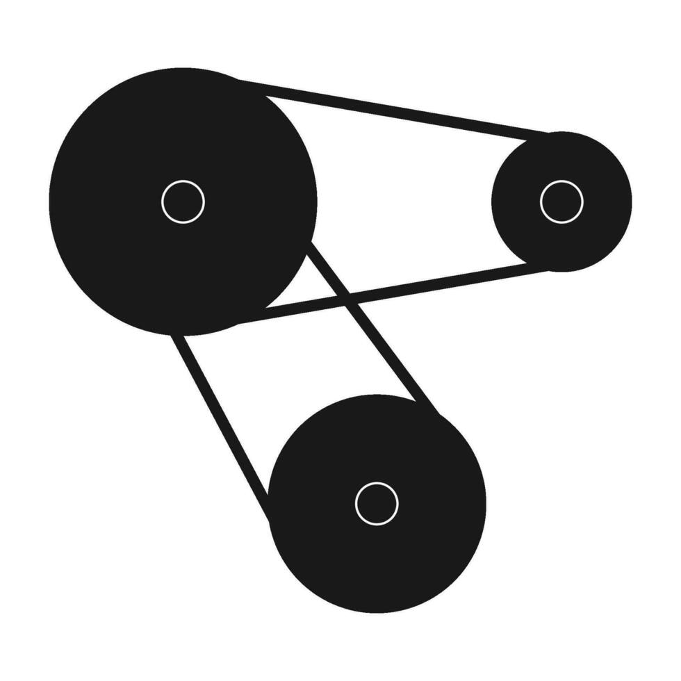 engine belt vector icon