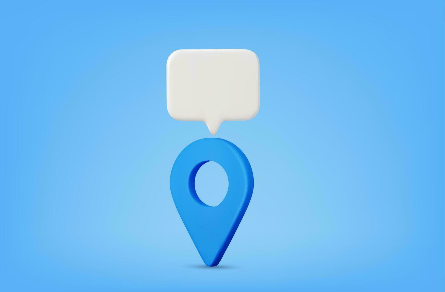 3d realista ubicación mapa alfiler GPS puntero marcadores, geolocalización y navegación. Bosquejo de mapa puntero y habla burbuja. icono para móvil dispositivos, web diseño, infografía elementos. vector ilustración
