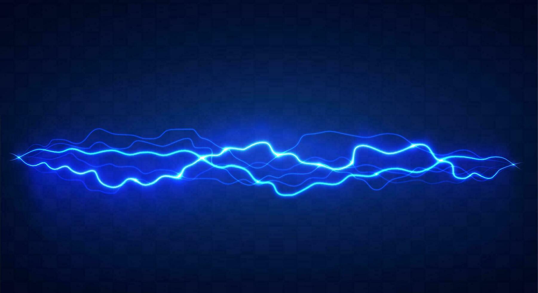 Lightning flash effect. Realistic electric lightning, Abstract background in the form of lightning. A powerful charge causes many sparks. Power of nature. vector