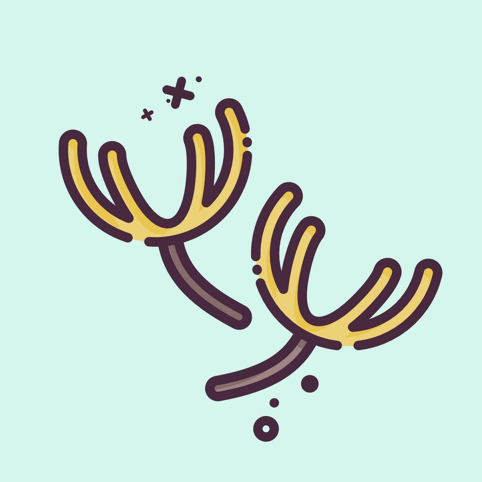 Icon Thyme. related to Herbs and Spices symbol. MBE style. simple design editable. simple illustration vector
