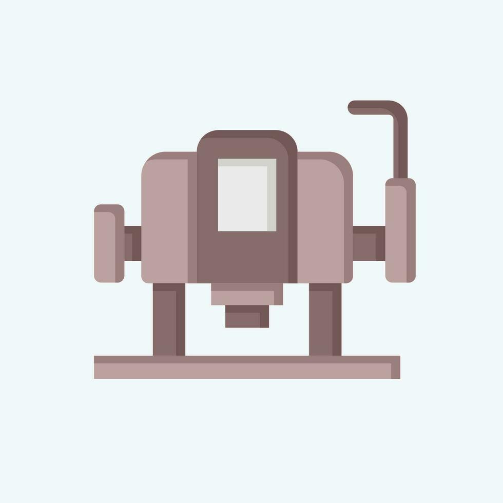 Icon Wood Router. related to Construction symbol. flat style. simple design editable. simple illustration vector