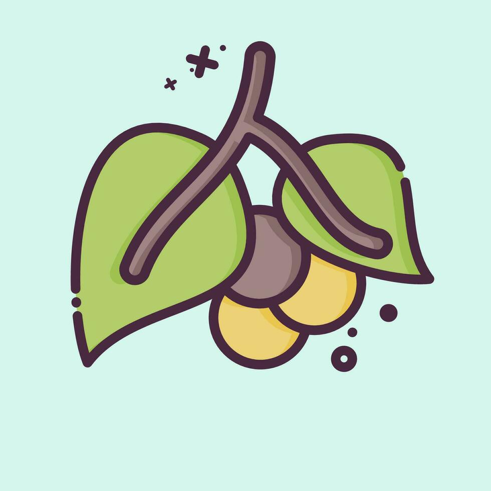 Icon Black Pepper. related to Herbs and Spices symbol. MBE style. simple design editable. simple illustration vector