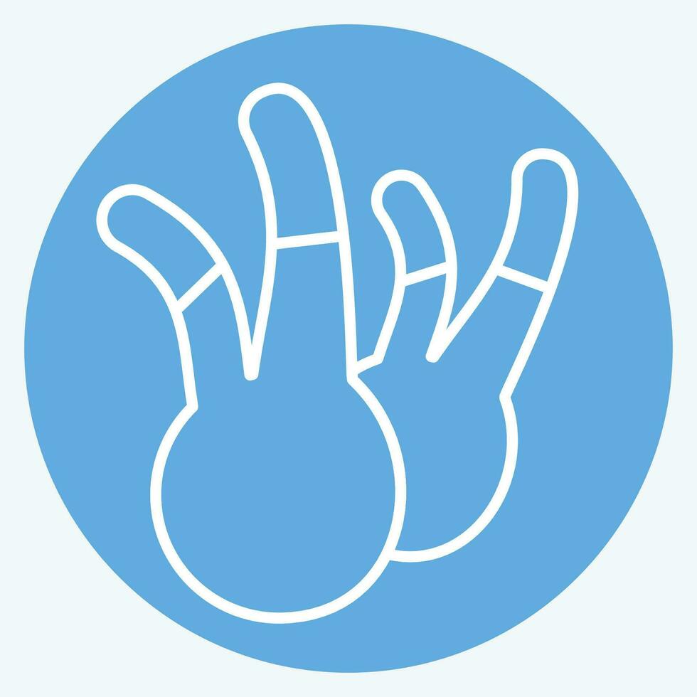 Icon Fennel. related to Herbs and Spices symbol. blue eyes style. simple design editable. simple illustration vector