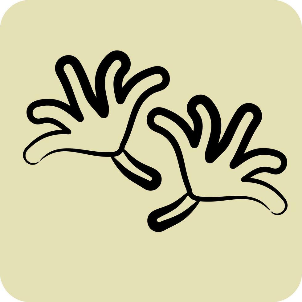 icono Romero. relacionado a hierbas y especias símbolo. mano dibujado estilo. sencillo diseño editable. sencillo ilustración vector