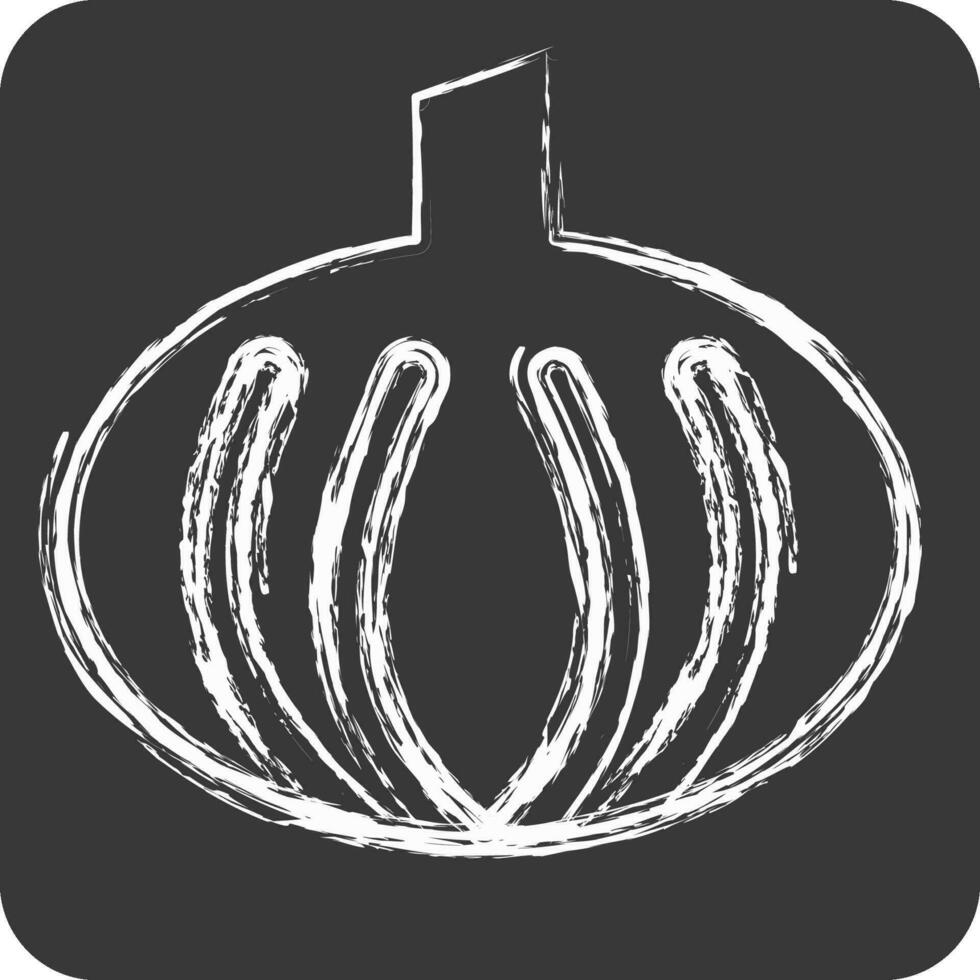 Icon Onion. related to Herbs and Spices symbol. chalk Style. simple design editable. simple illustration vector