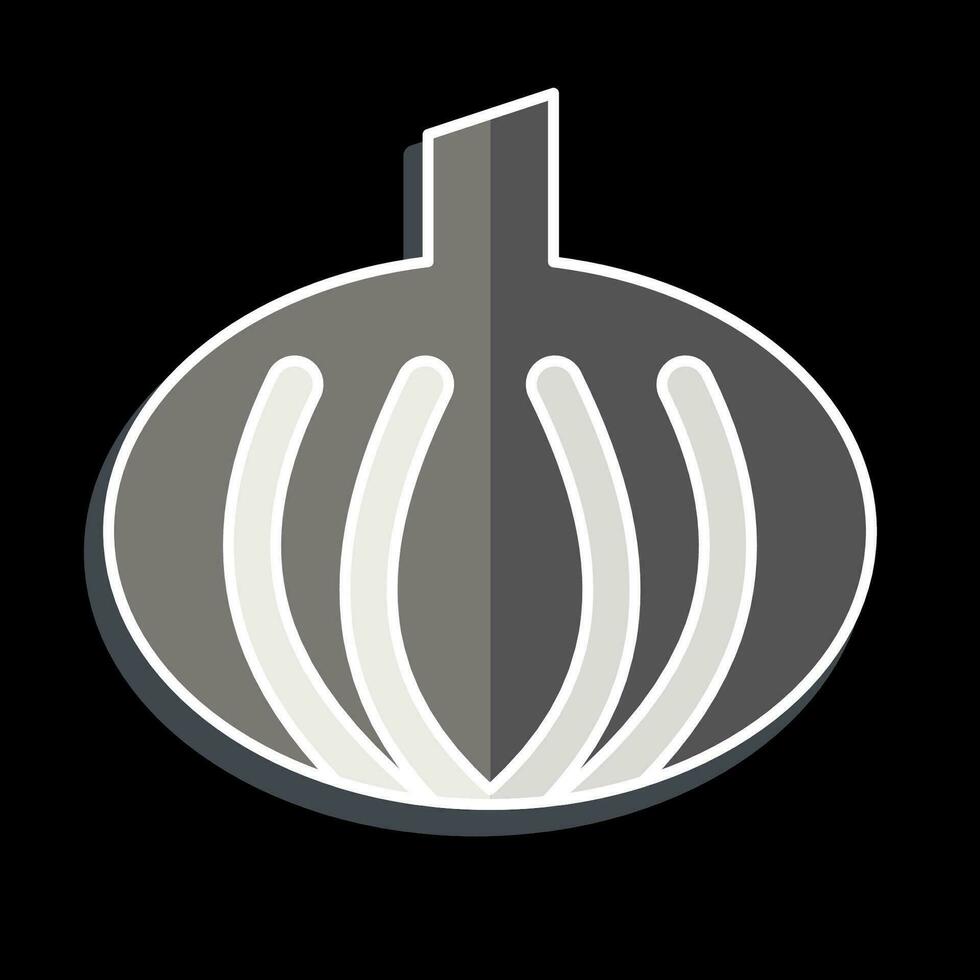 Icon Onion. related to Herbs and Spices symbol. glossy style. simple design editable. simple illustration vector