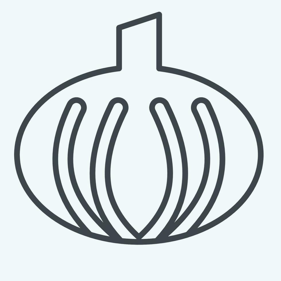 Icon Onion. related to Herbs and Spices symbol. line style. simple design editable. simple illustration vector