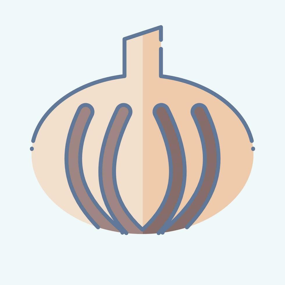 Icon Onion. related to Herbs and Spices symbol. doodle style. simple design editable. simple illustration vector