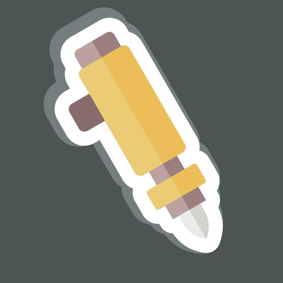 Sticker Electric Screwdriver. related to Construction symbol. simple design editable. simple illustration vector