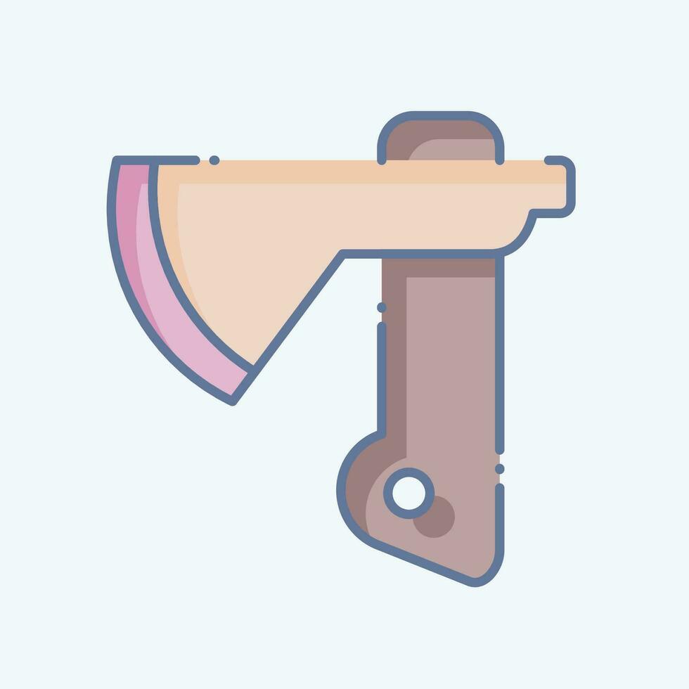 Icon Axe. related to Construction symbol. doodle style. simple design editable. simple illustration vector