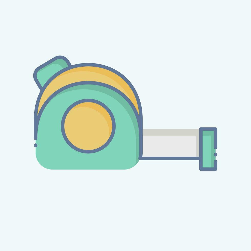Icon Measuring Tape. related to Construction symbol. doodle style. simple design editable. simple illustration vector
