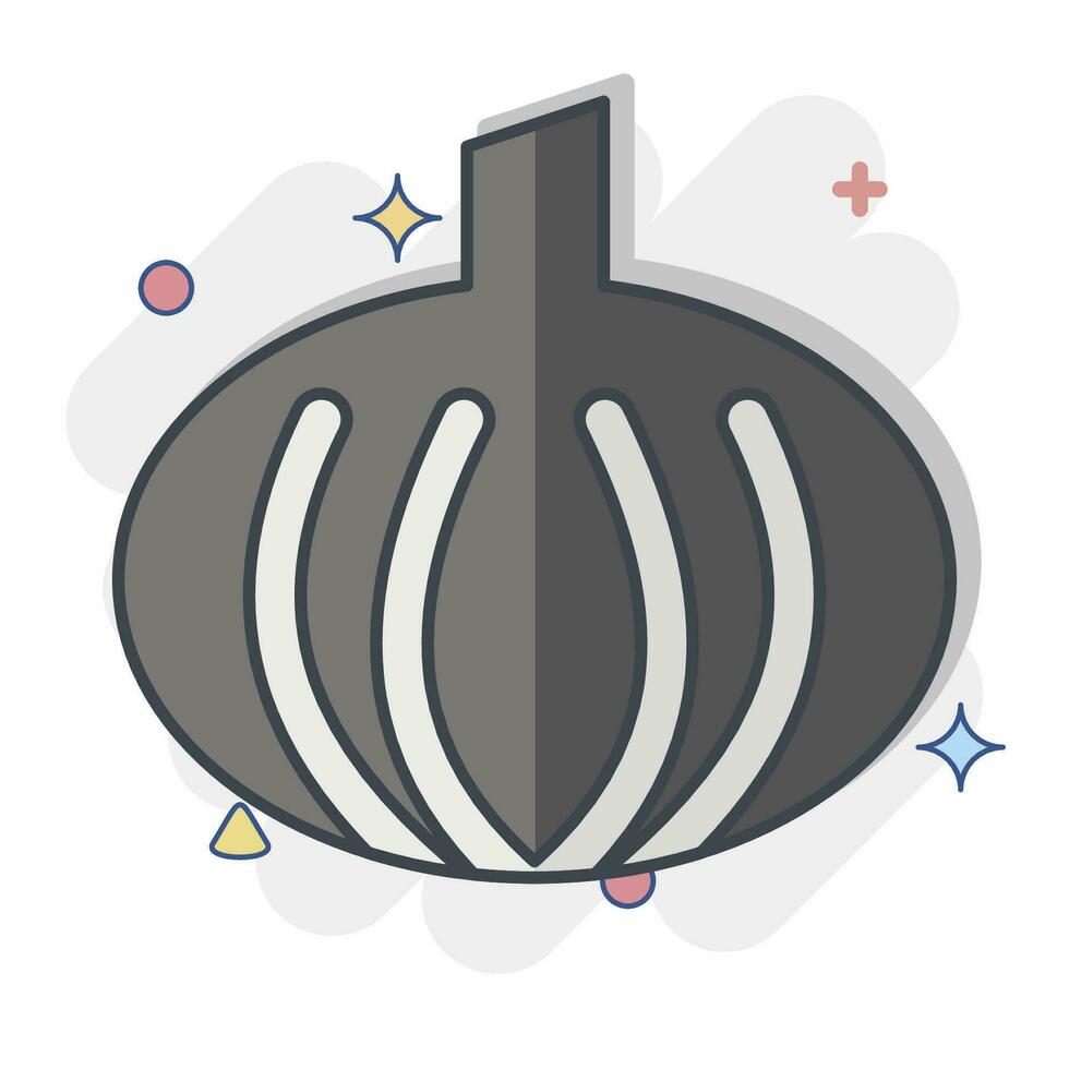 Icon Onion. related to Herbs and Spices symbol. comic style. simple design editable. simple illustration vector