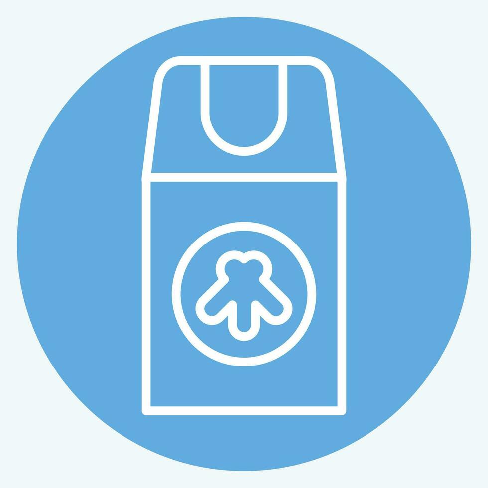 Icon Insect Repellant. related to Backpacker symbol. blue eyes style. simple design editable. simple illustration vector