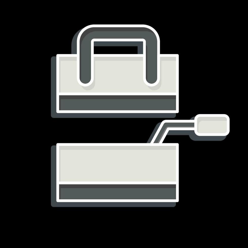 Icon Trowel. related to Construction symbol. glossy style. simple design editable. simple illustration vector
