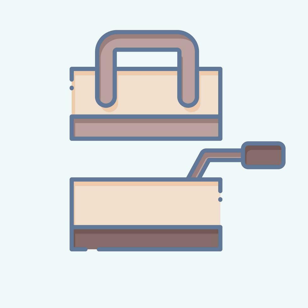 Icon Trowel. related to Construction symbol. doodle style. simple design editable. simple illustration vector