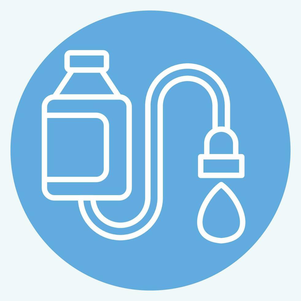 Icon Water Filter. related to Backpacker symbol. blue eyes style. simple design editable. simple illustration vector